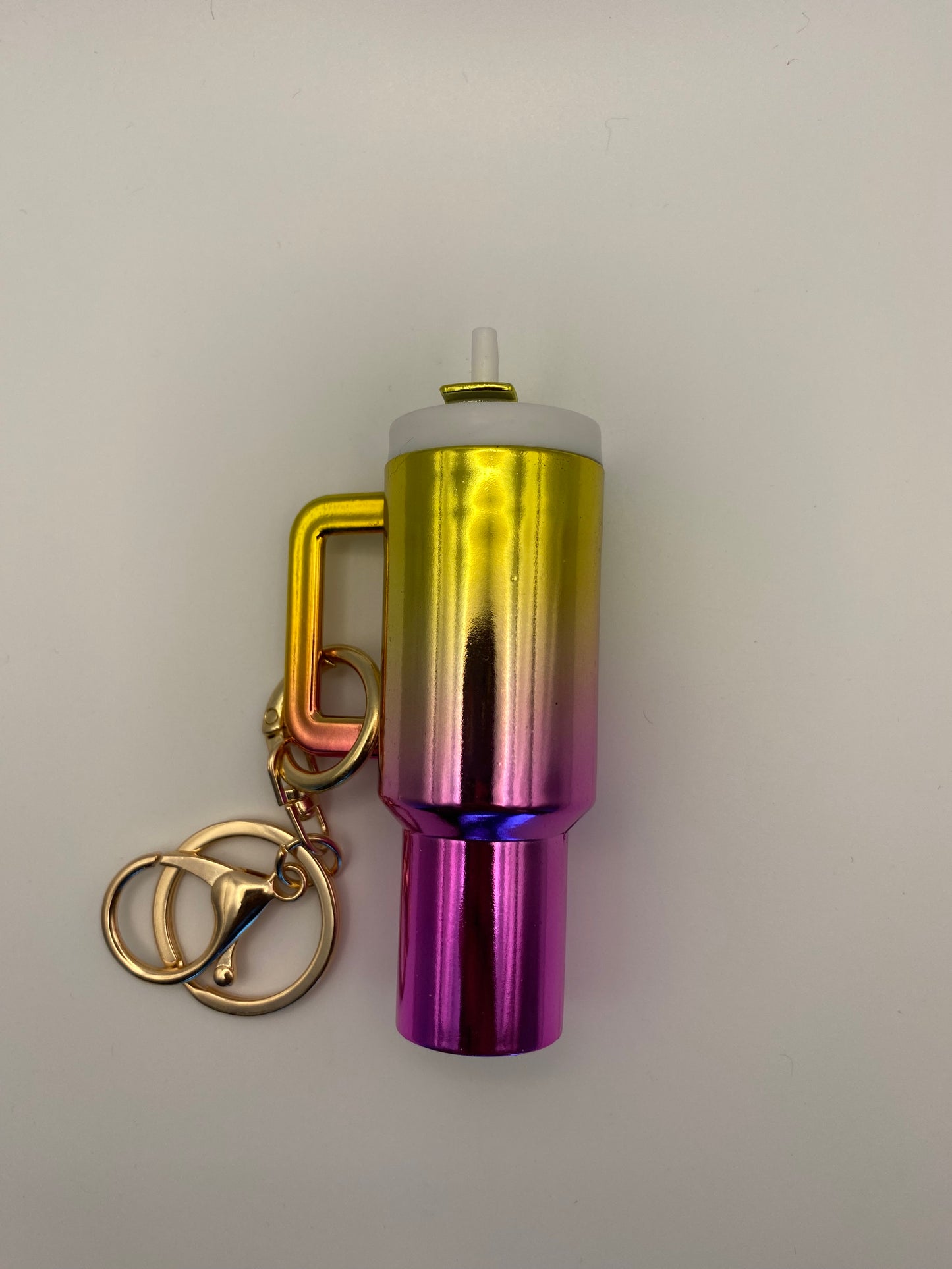 Mini Tumbler Cup Keychain- Holds Small Items