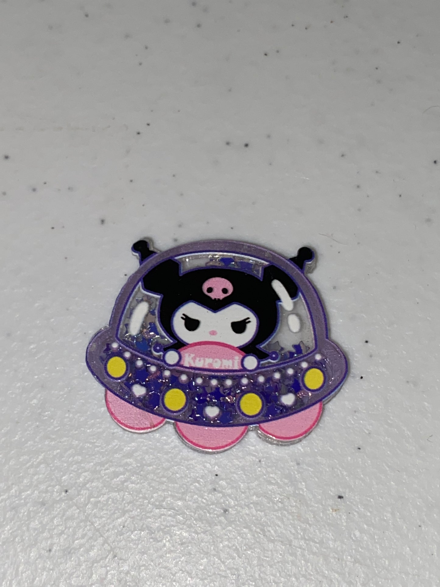 Two Sided Shaker Acrylic Charms- 1Pc