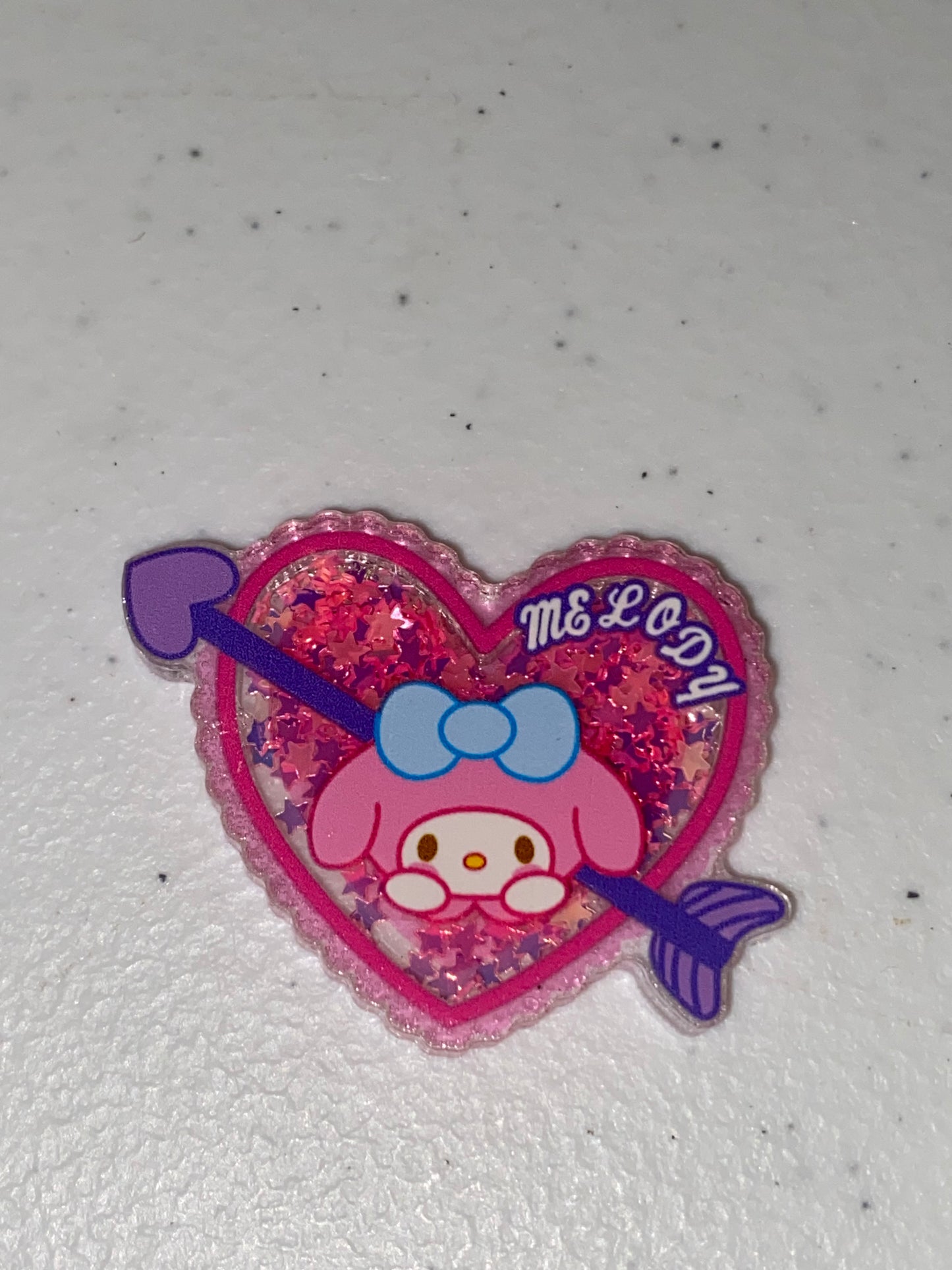 Two Sided Shaker Acrylic Charms- 1Pc