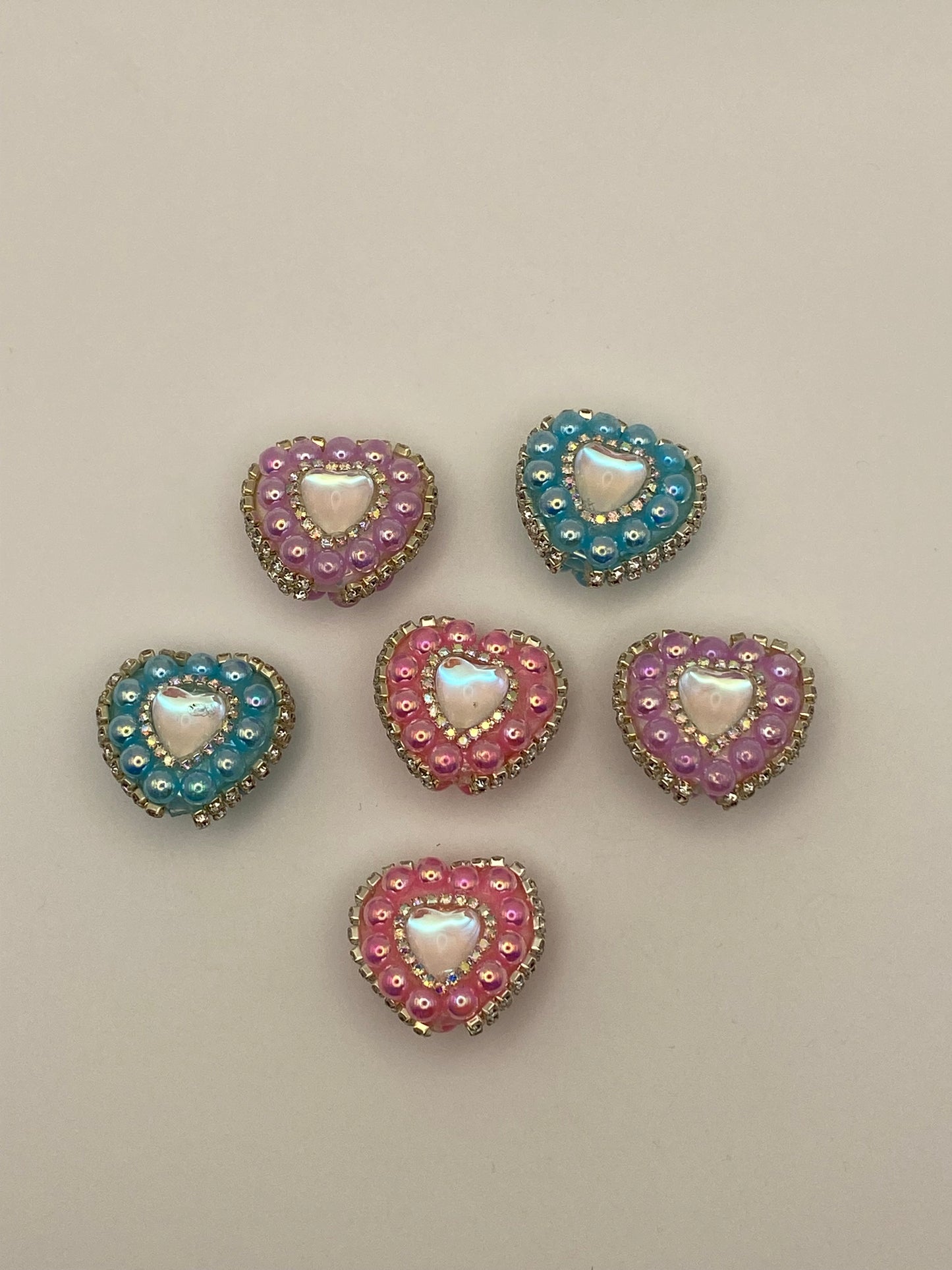 Fancy Beads W/Rhinestones & Flowers (1Pc)