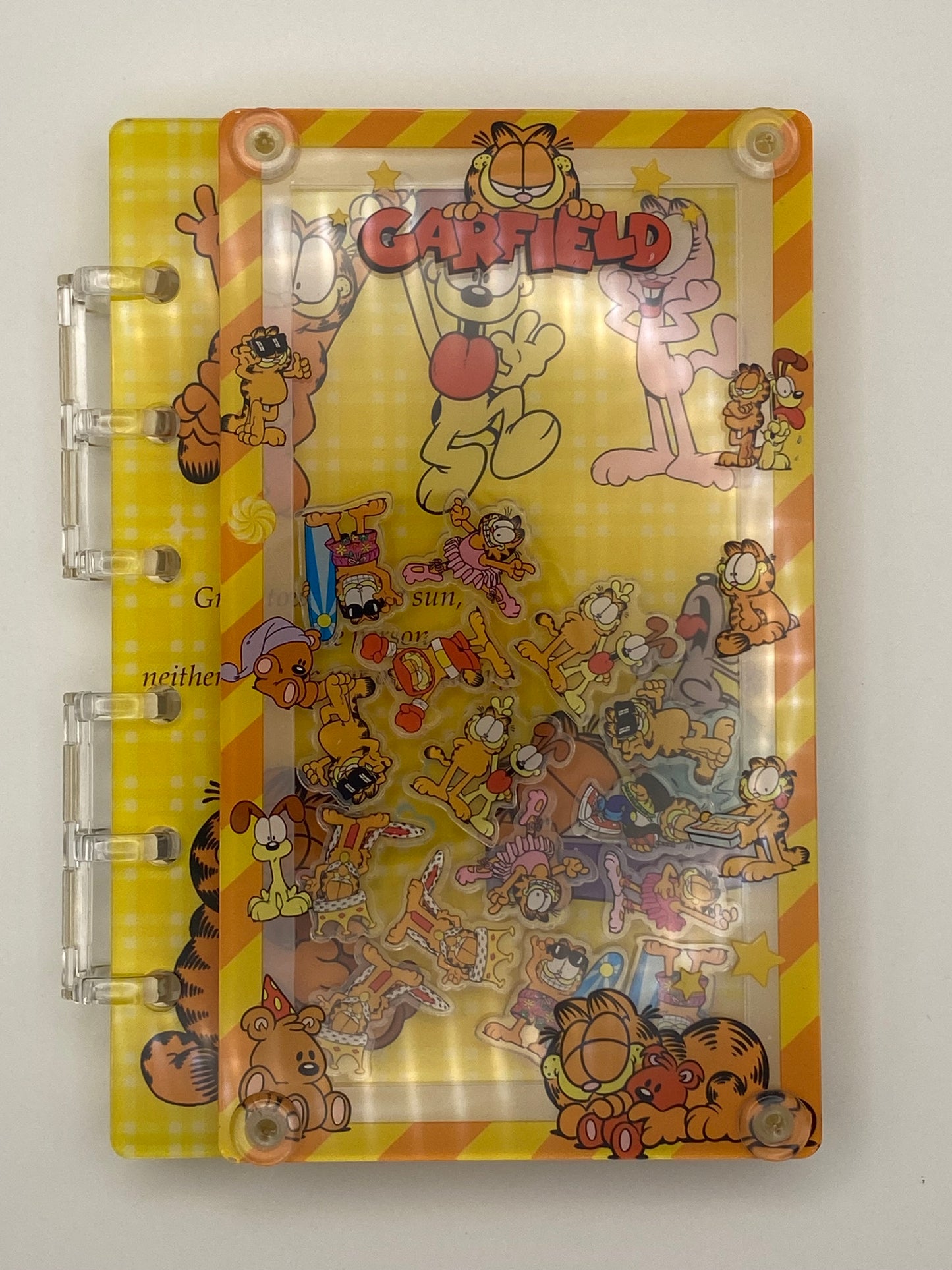 Acrylic Shaker Character Notebook W/Option For Matching Pen