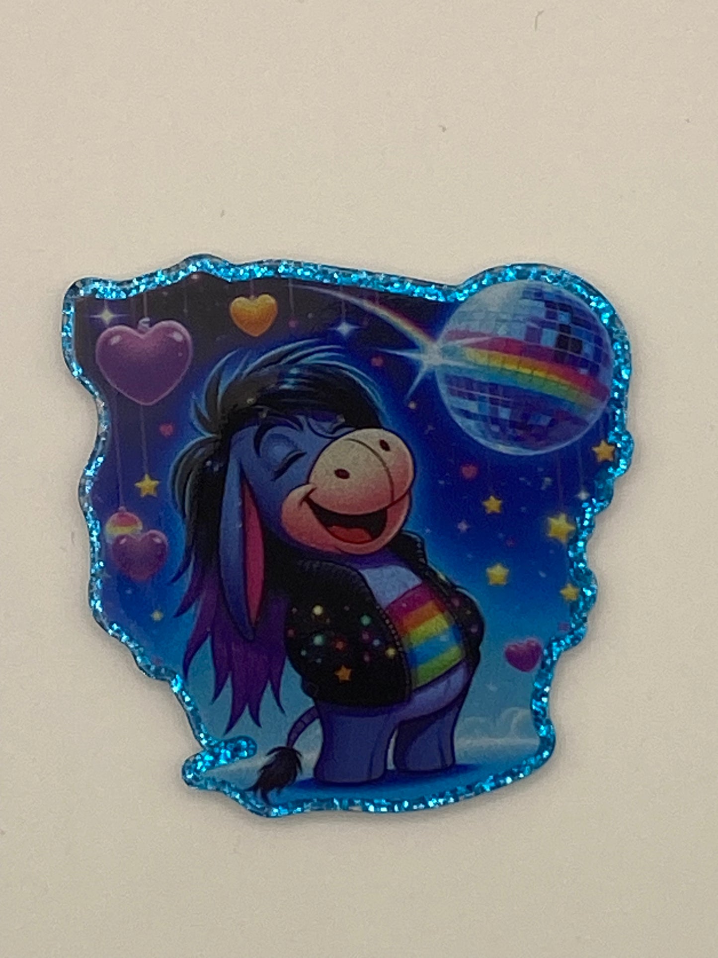 One Sided Character Glitter Acrylics- 1Pc
