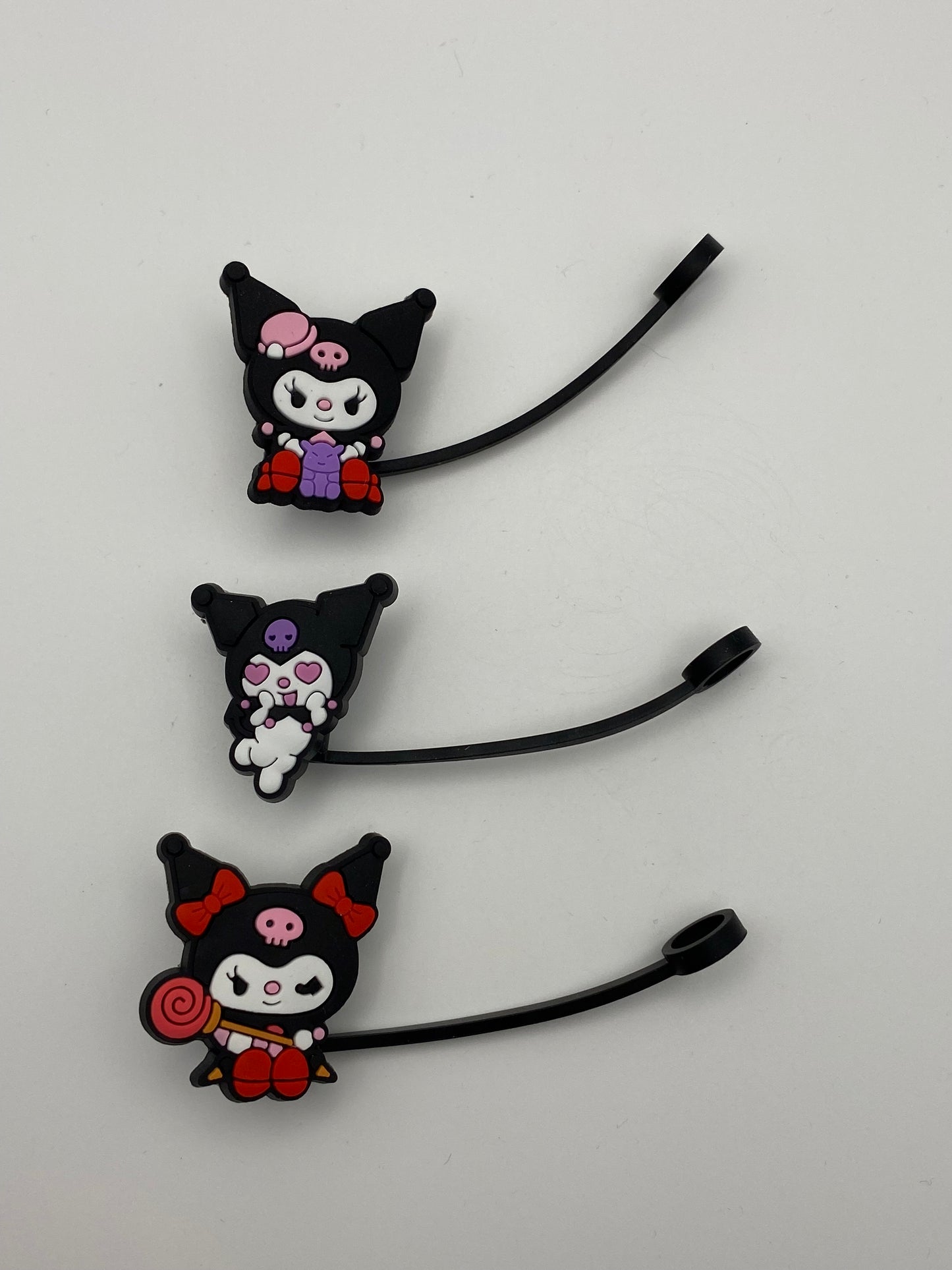 Mixed Silicone Straw Toppers Random- (1Pc)