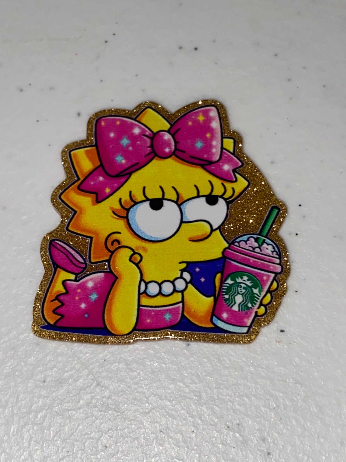 One Sided Character Glitter Acrylics- 1Pc