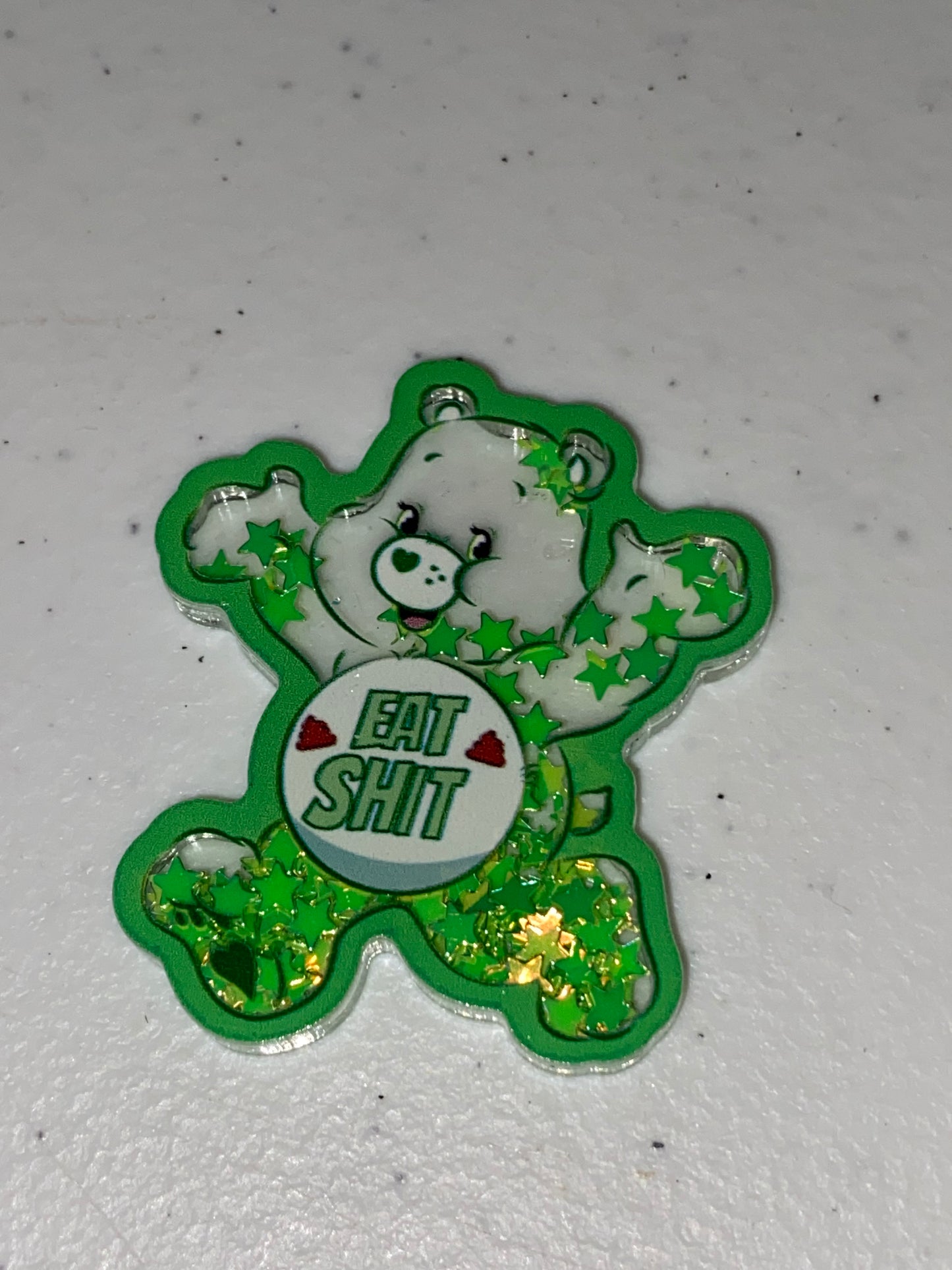 Two Sided Shaker Acrylic Charms- 1Pc
