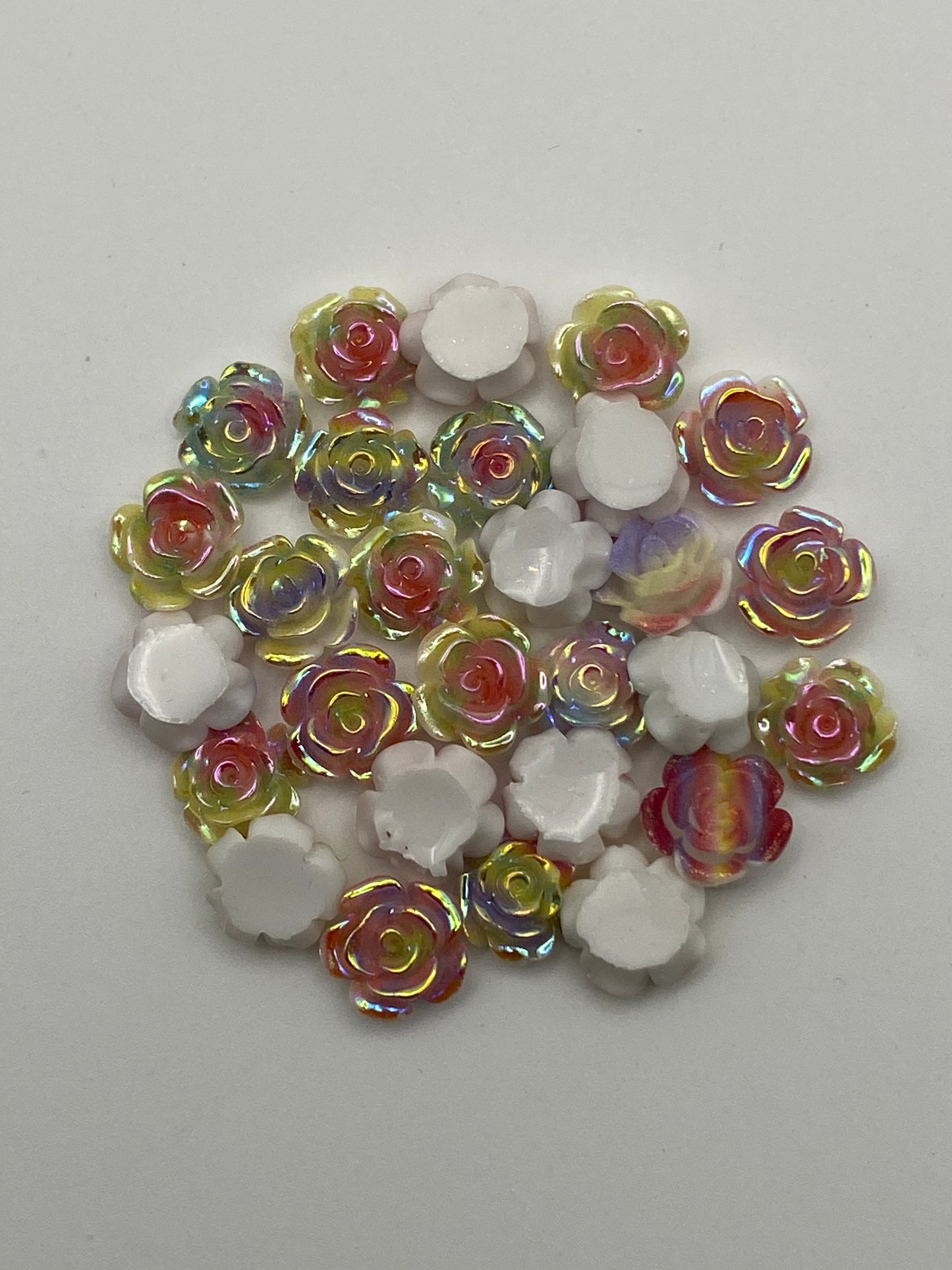 Acrylic Flower Nail Charms- In Various Styles
