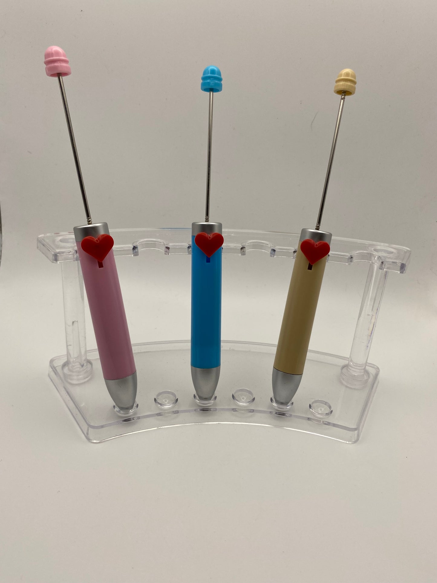 Plastic Beadable Pens In Different Styles And Colors