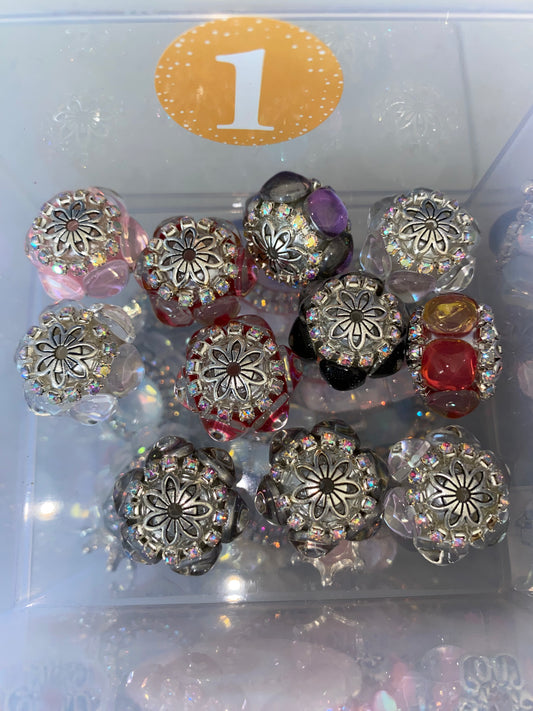 Fancy Beads- In Various Shapes & Styles (1Pc)