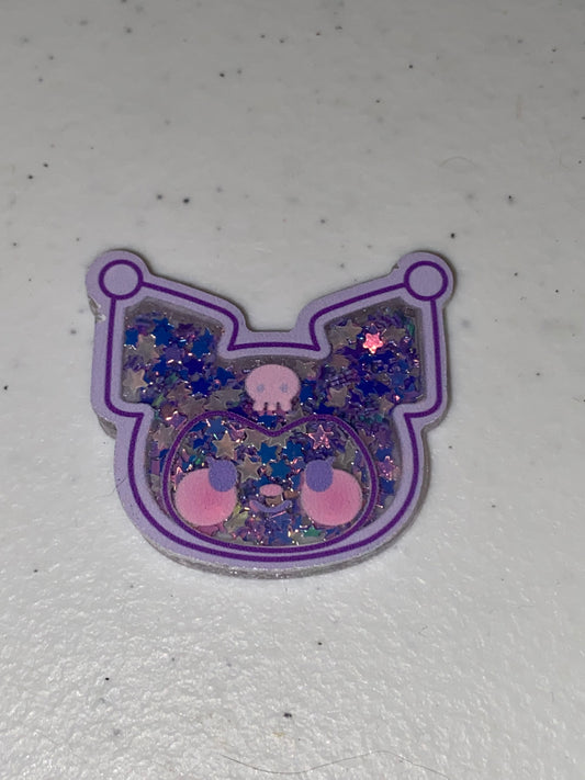 Two Sided Shaker Acrylic Charms- 1Pc