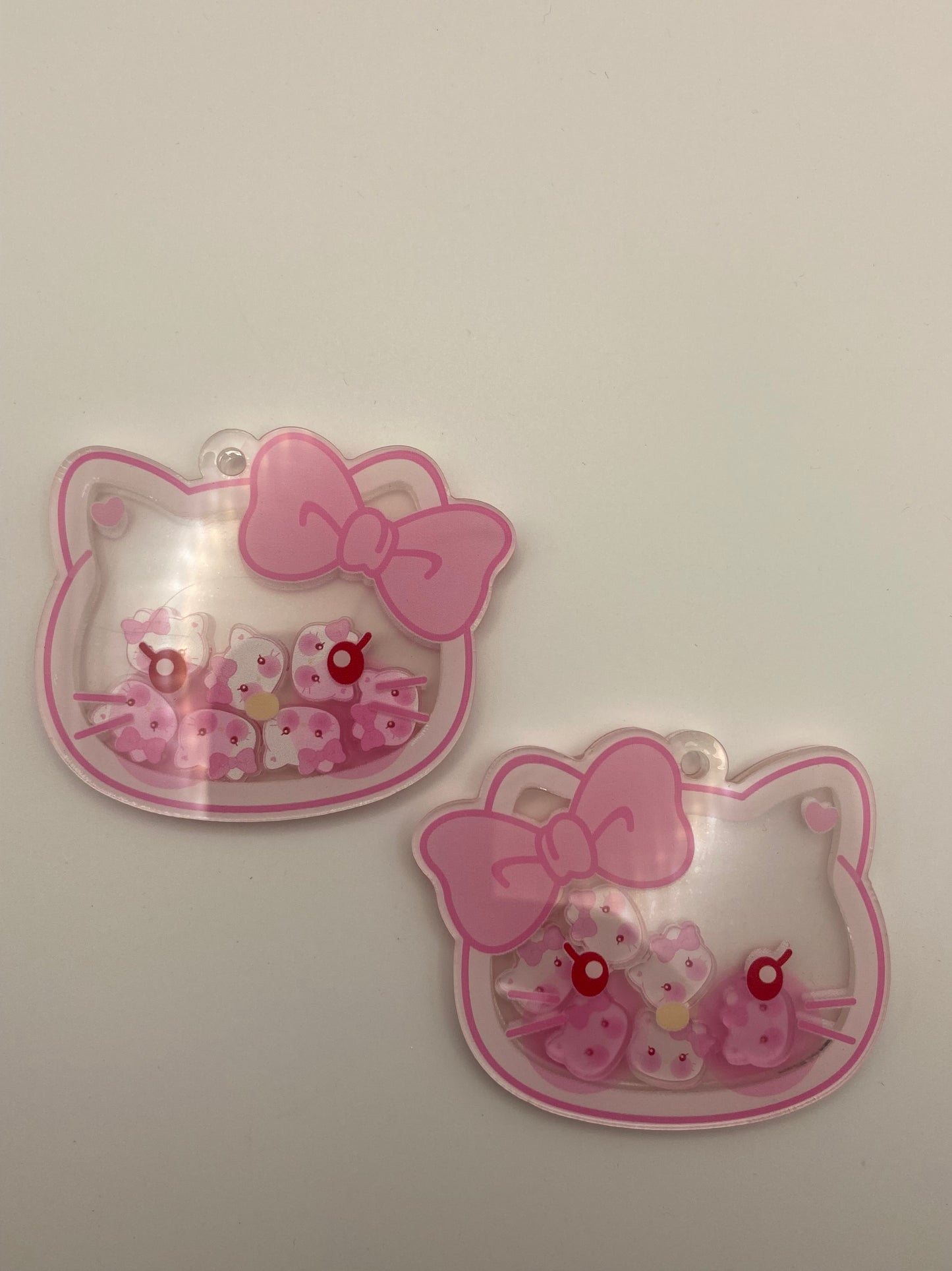 Two Sided Shaker Acrylic Charms- 1Pc