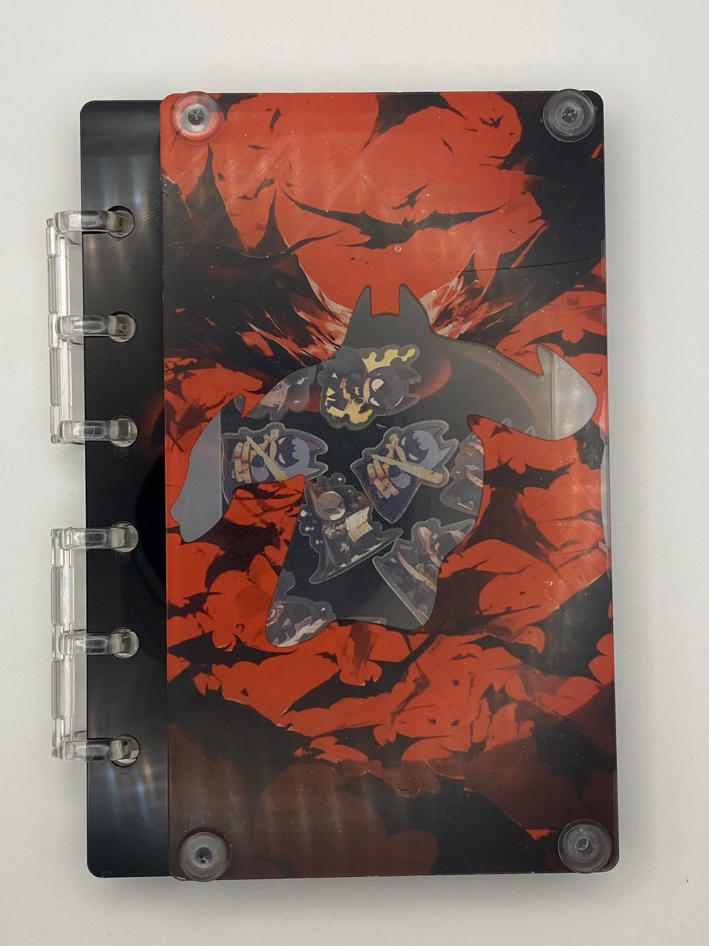 Acrylic Shaker Character Notebook W/Option For Matching Pen