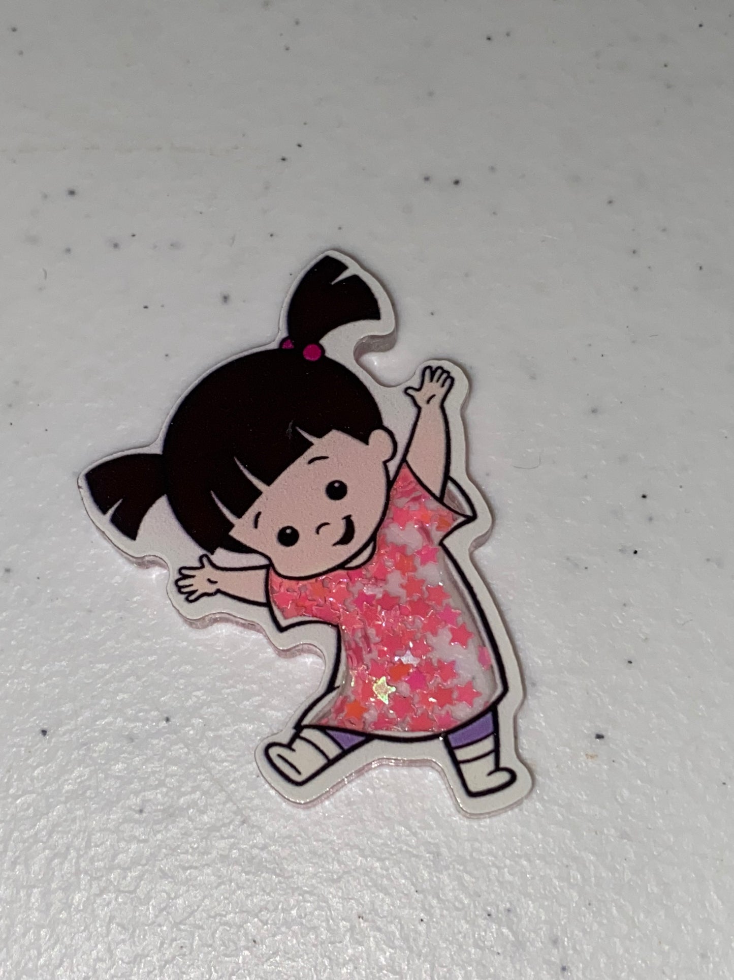 Two Sided Shaker Acrylic Charms- 1Pc