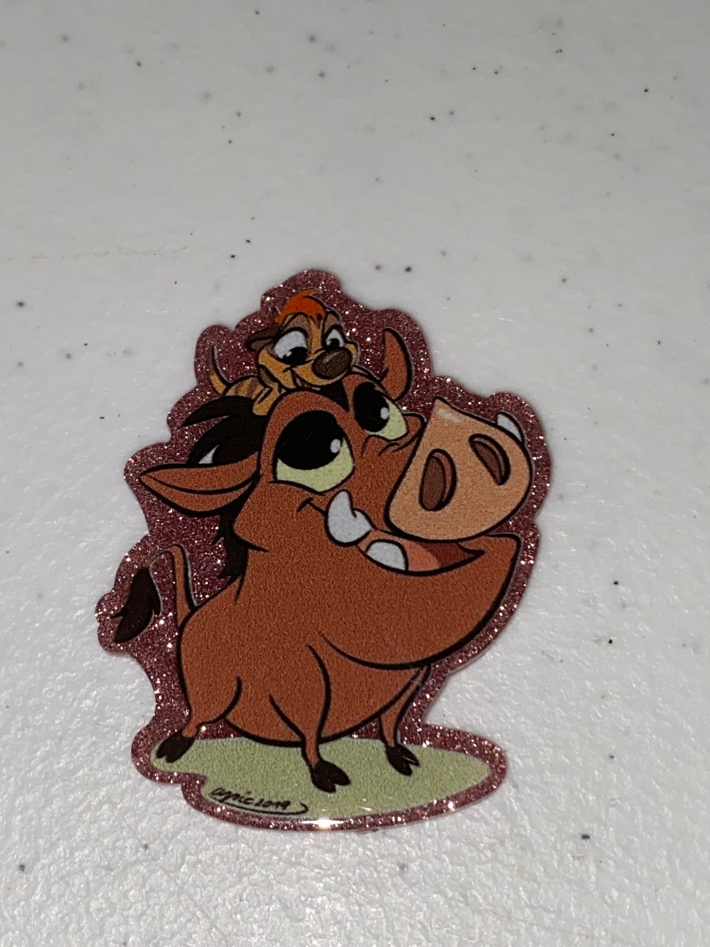 One Sided Character Glitter Acrylics- 1Pc