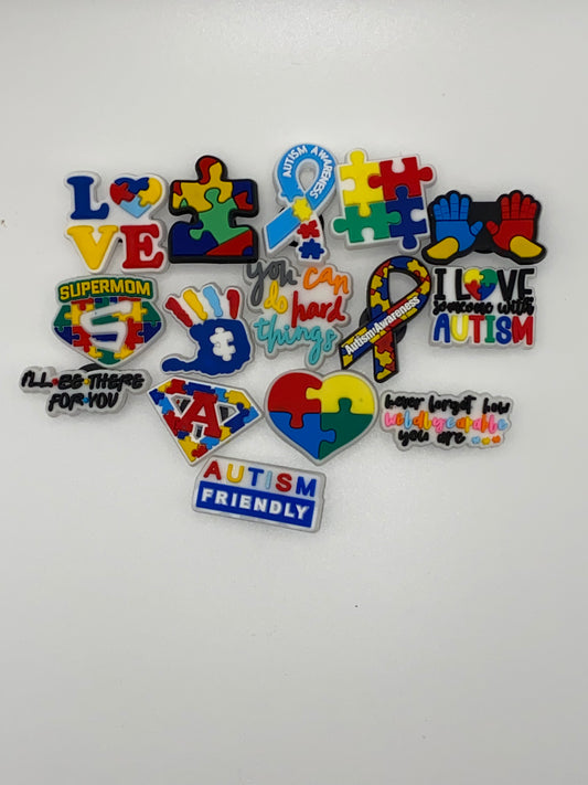 Shoe Charms In Various Themes- 5Pcs