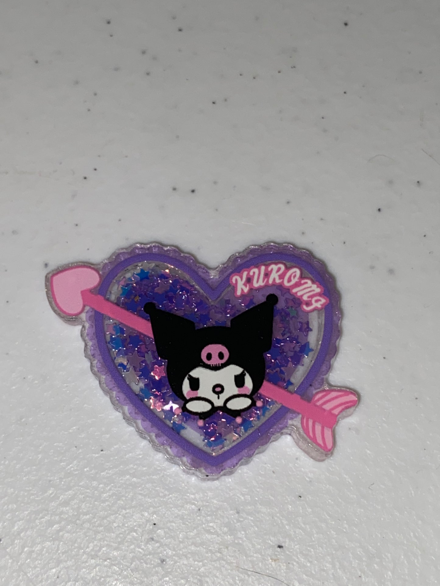 Two Sided Shaker Acrylic Charms- 1Pc