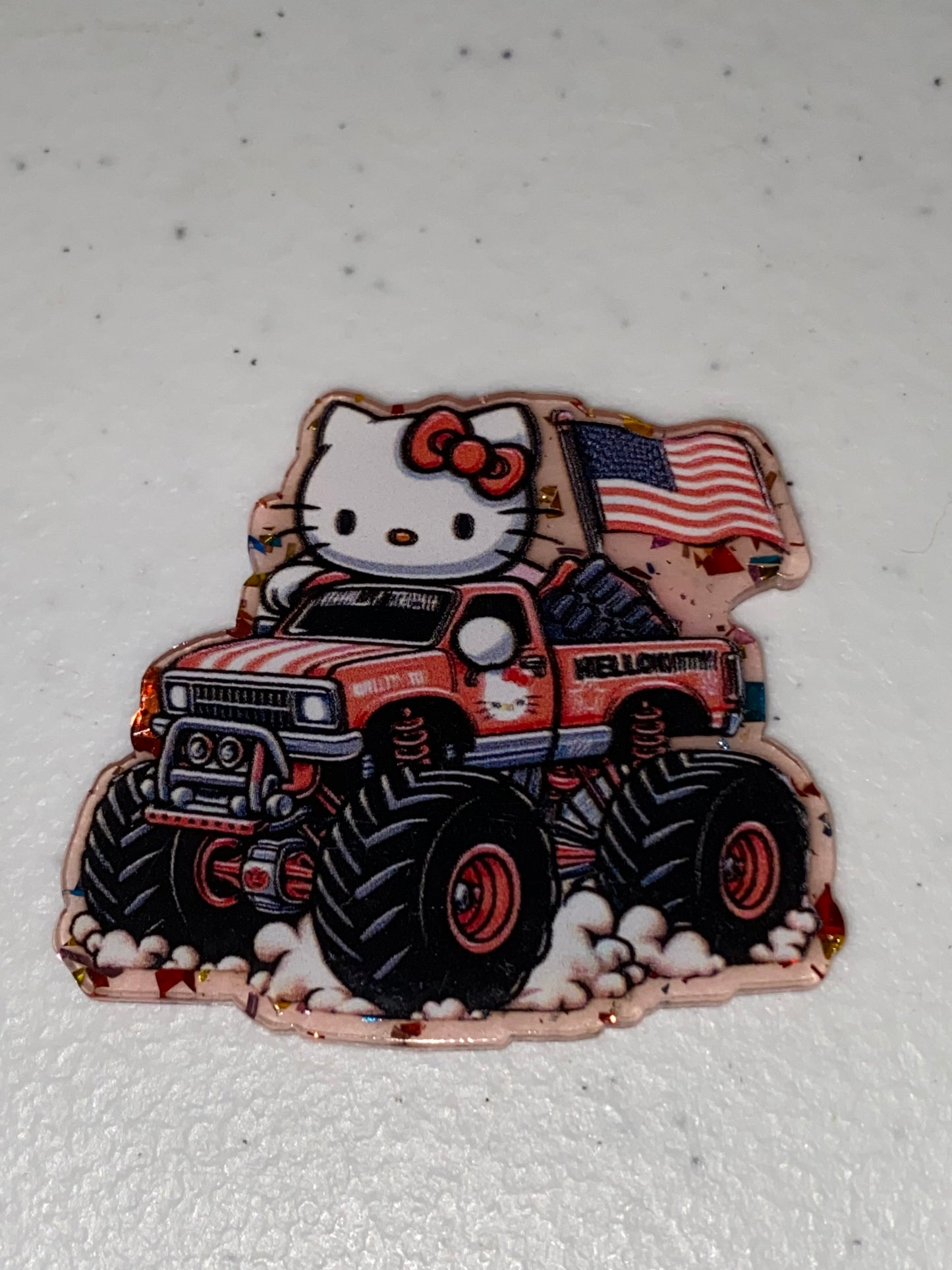 One Sided Character Glitter Acrylics- 1Pc