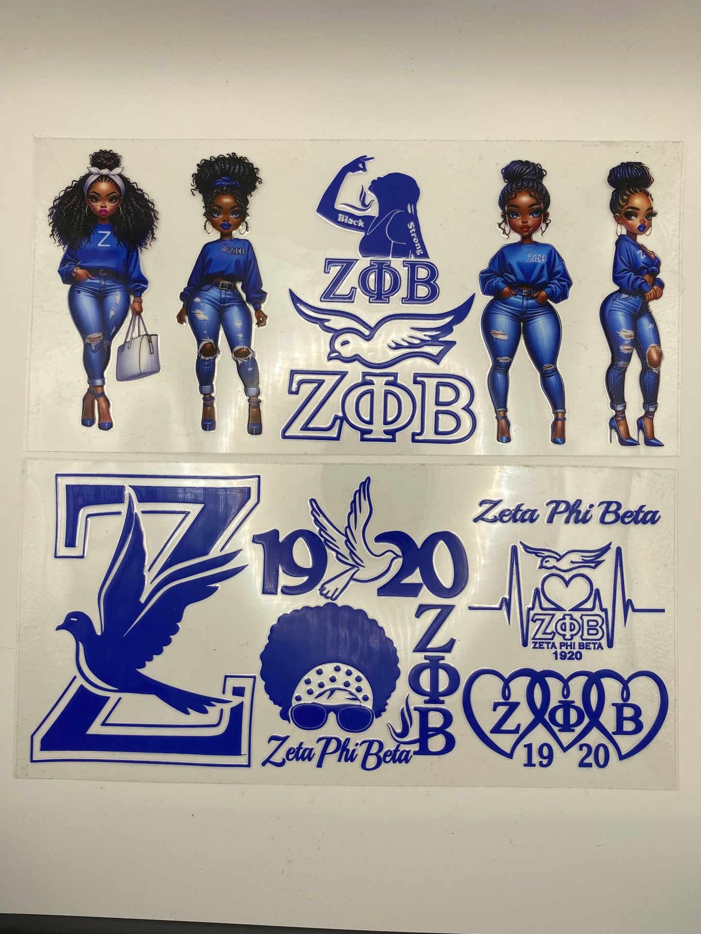 Sorority Sisters Unite- Pen & 16oz Cup Wraps UV DTF