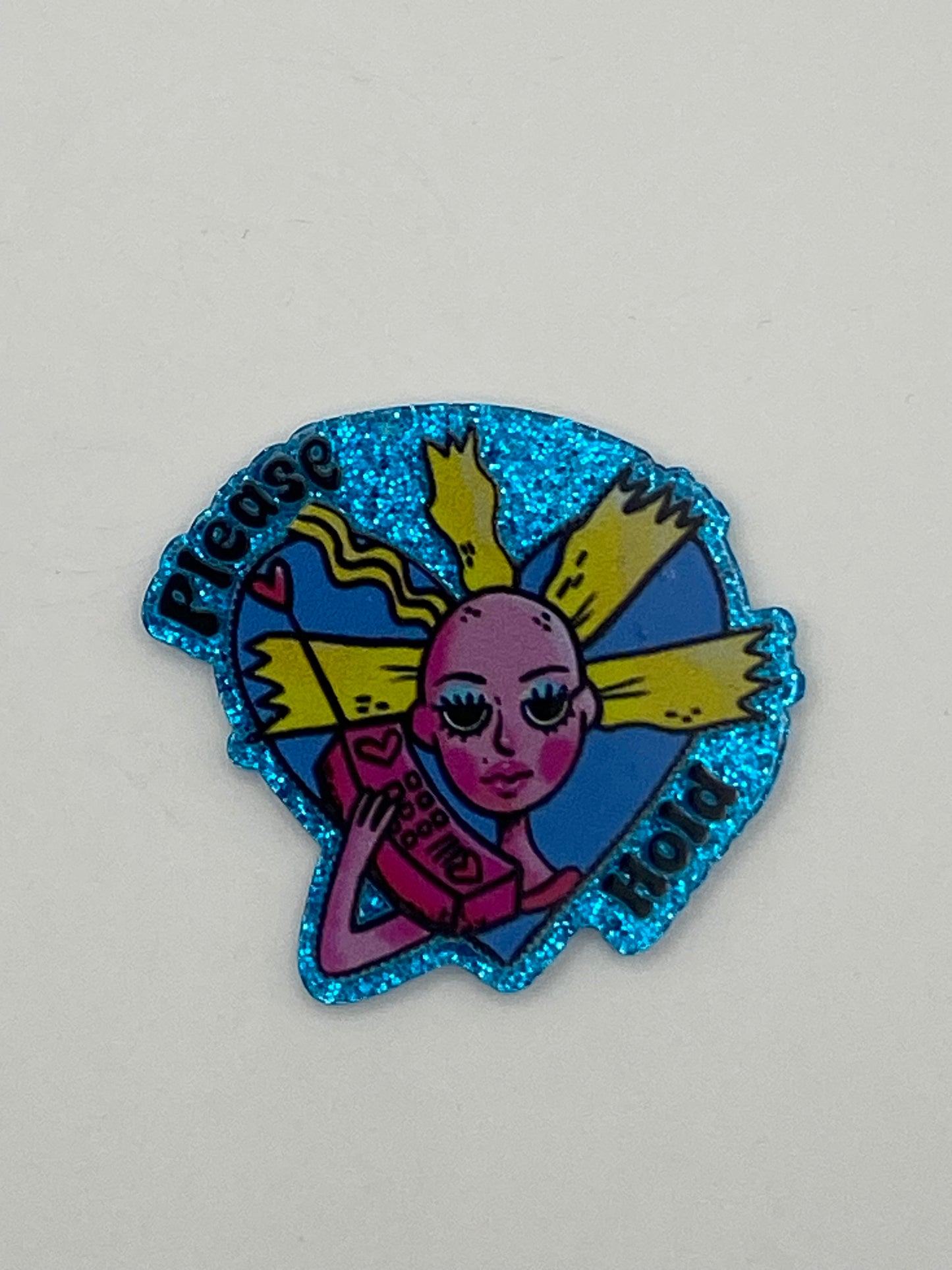 One Sided Character Glitter Acrylics- 1Pc