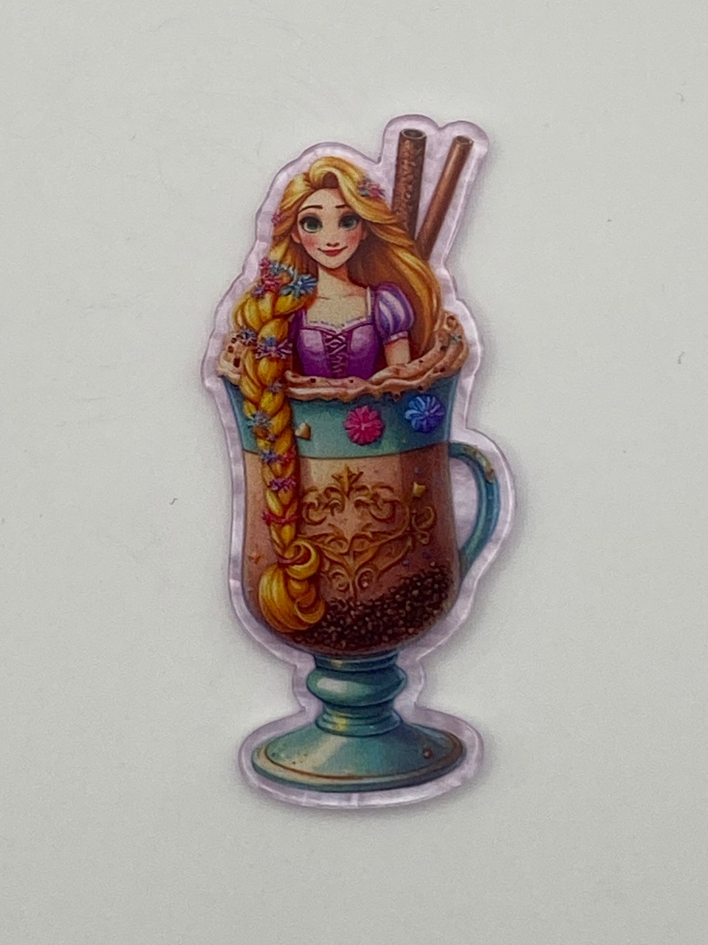 One Sided Character Glitter Acrylics- 1Pc