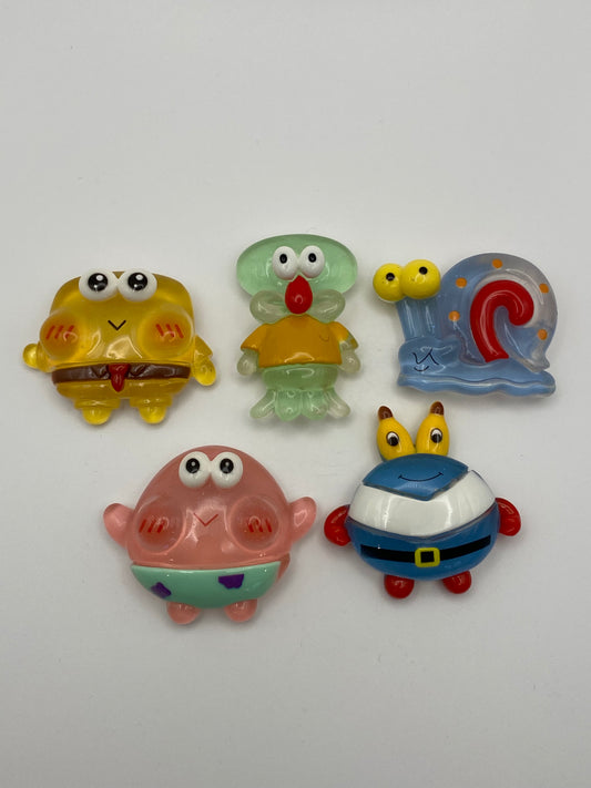 Large & 3D Character Flat Back Charms- 1Pc