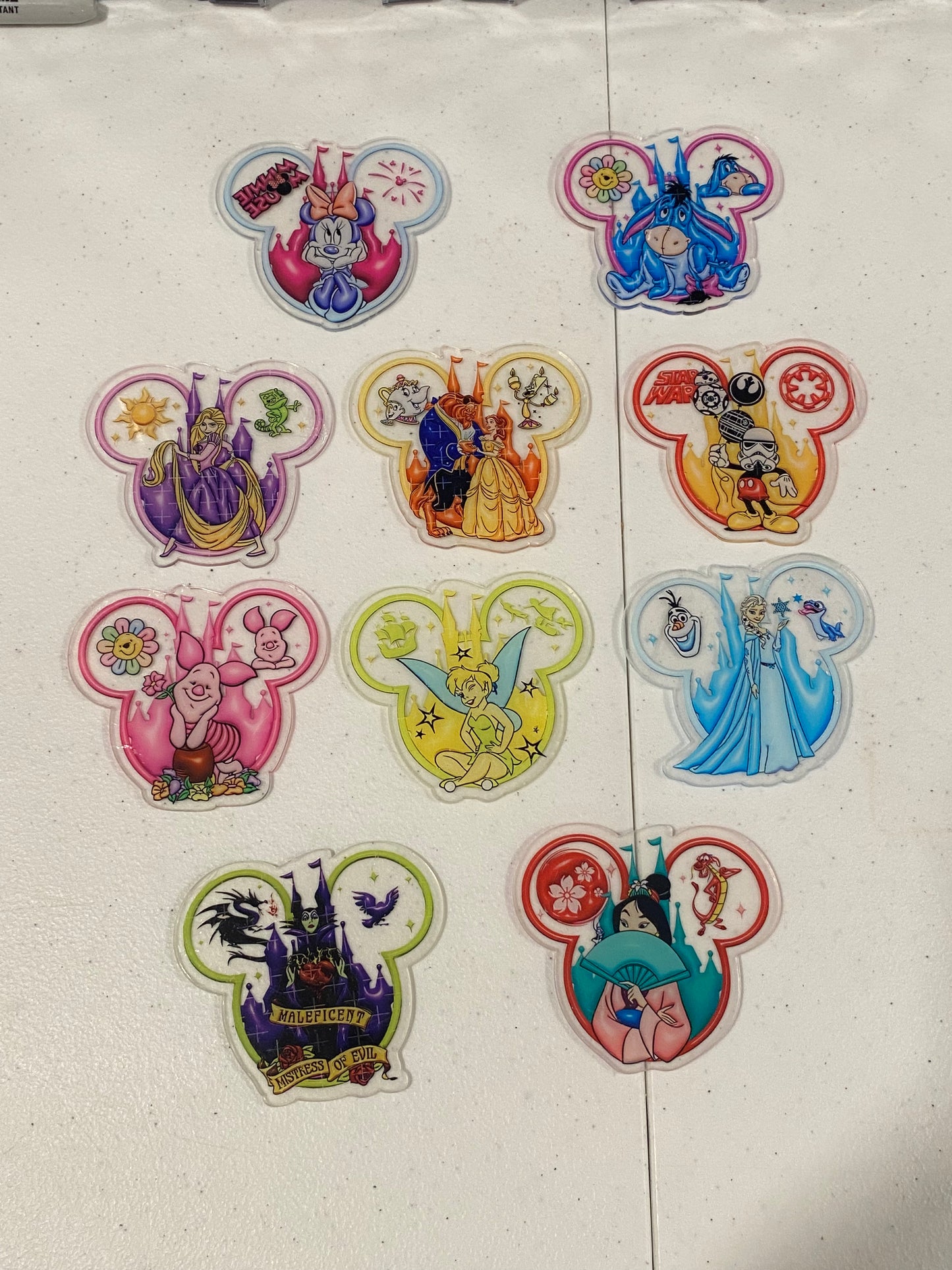 Double Sided Acrylics In Various Sizes & Themes