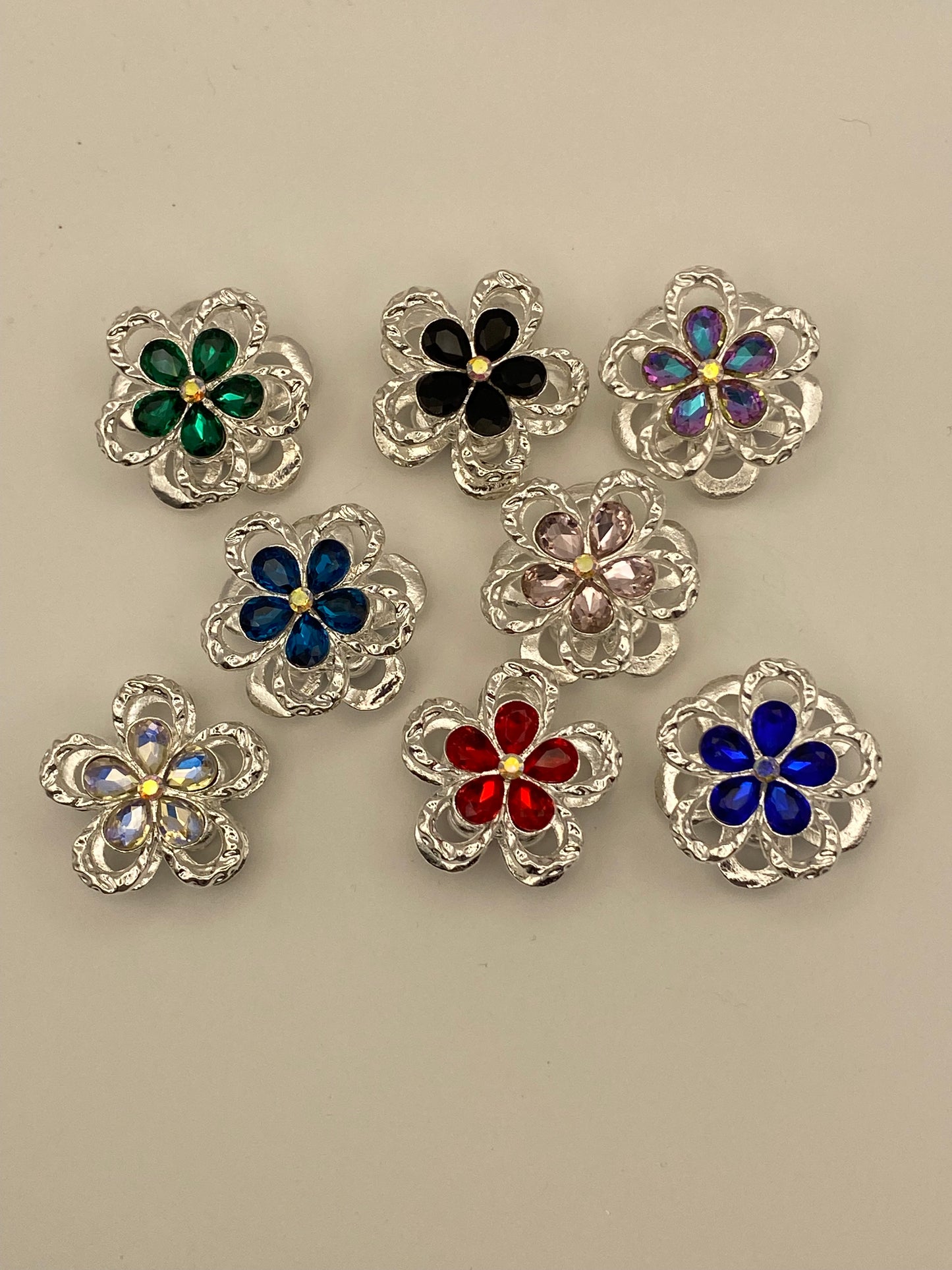 Fancy Beads W/Rhinestones & Flowers (1Pc)