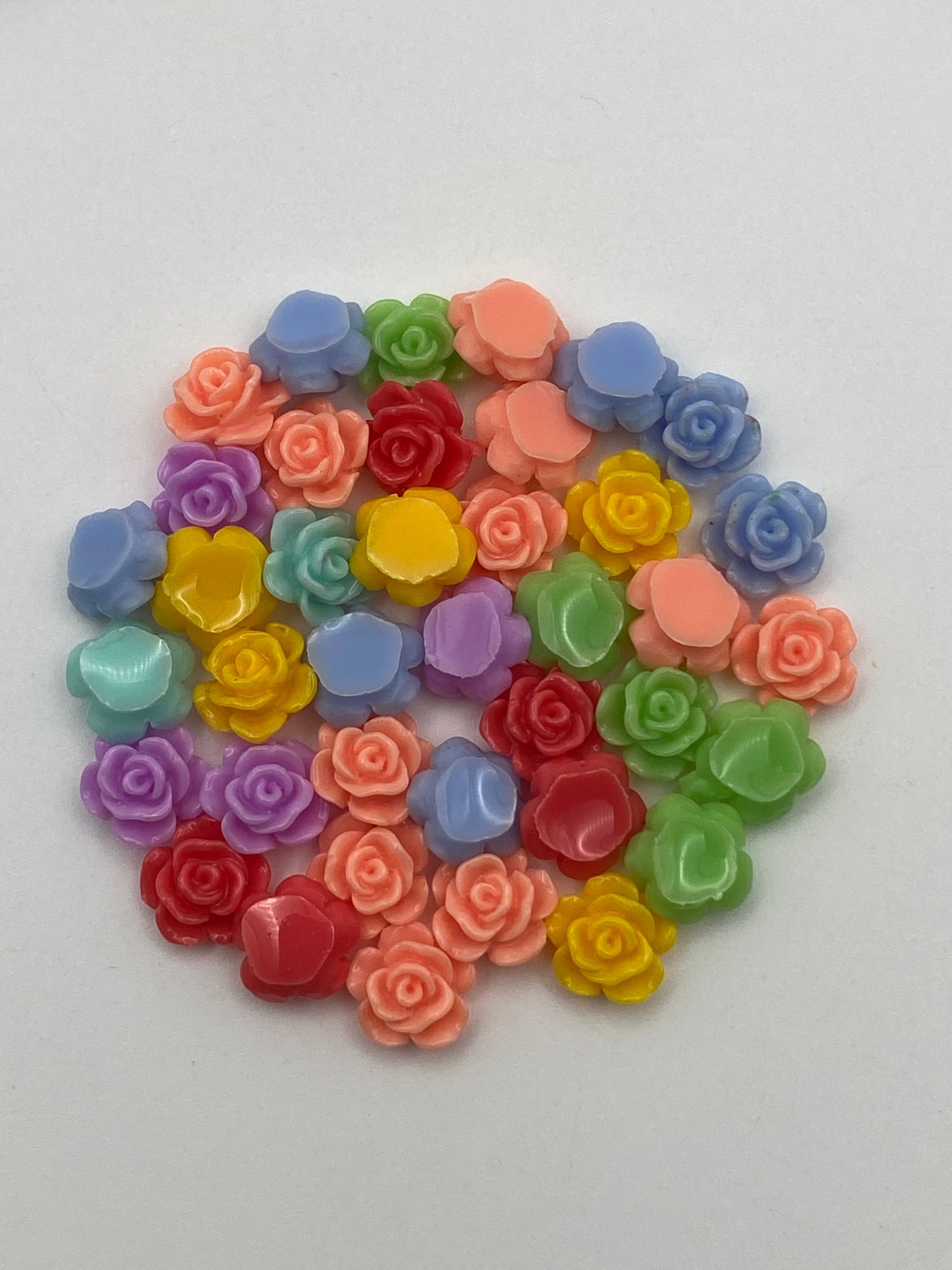 Acrylic Flower Nail Charms- In Various Styles
