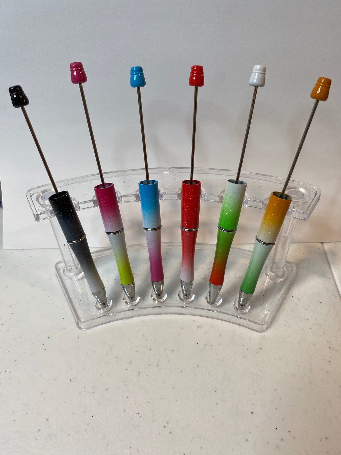 Plastic Beadable Pens In Different Styles And Colors