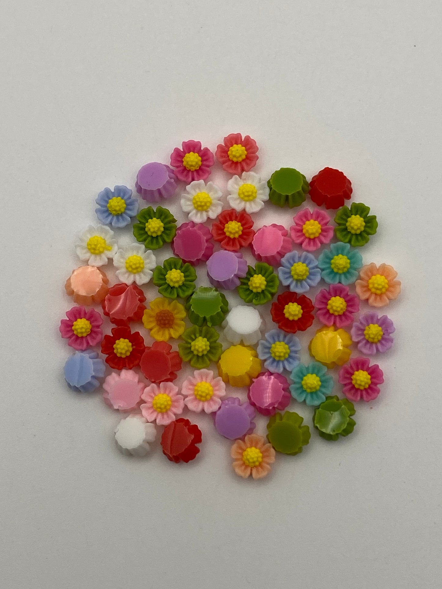 Acrylic Flower Nail Charms- In Various Styles
