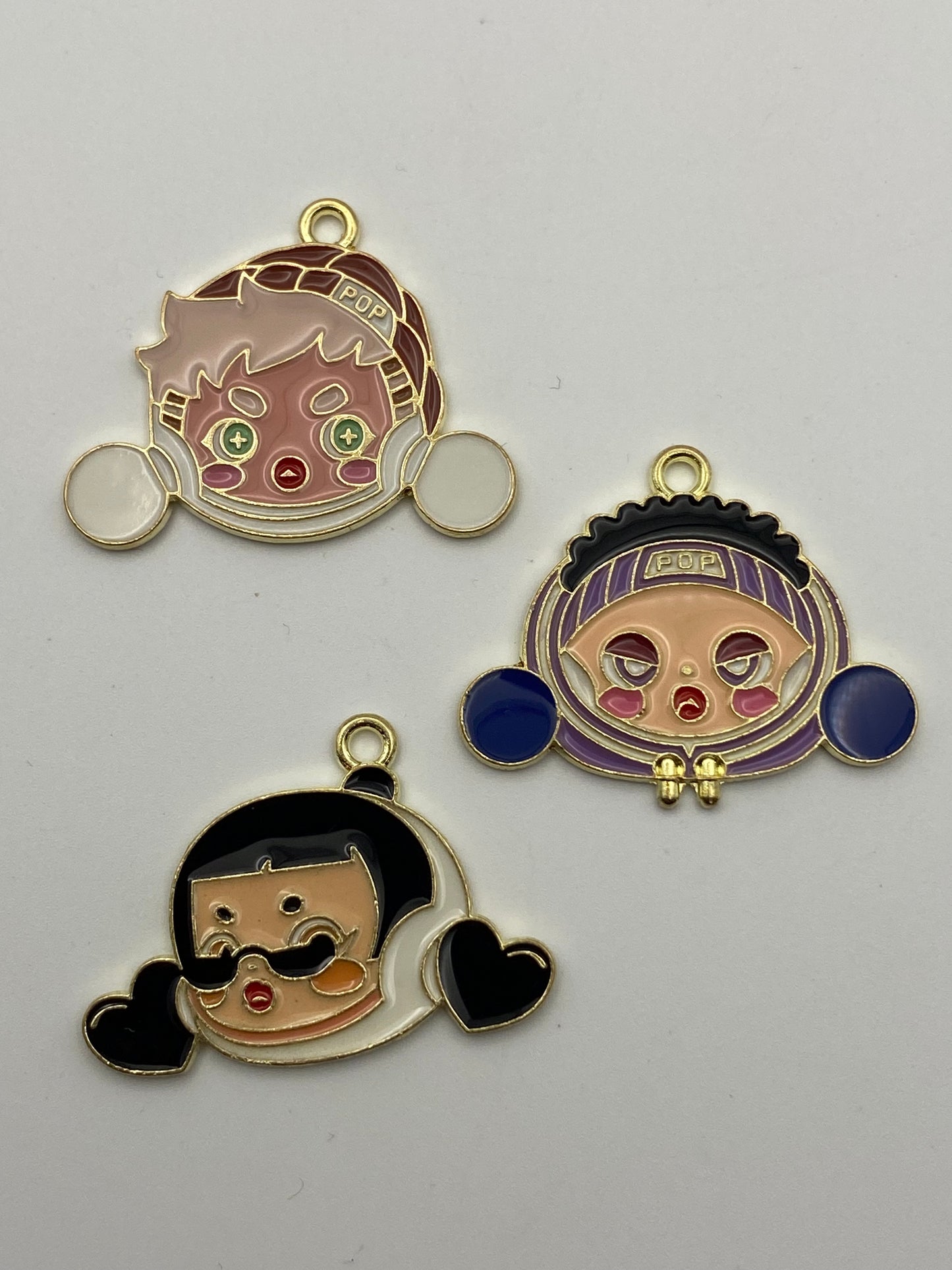 Metal Character Pendant Charms- 1Pc Unless Otherwise Noted